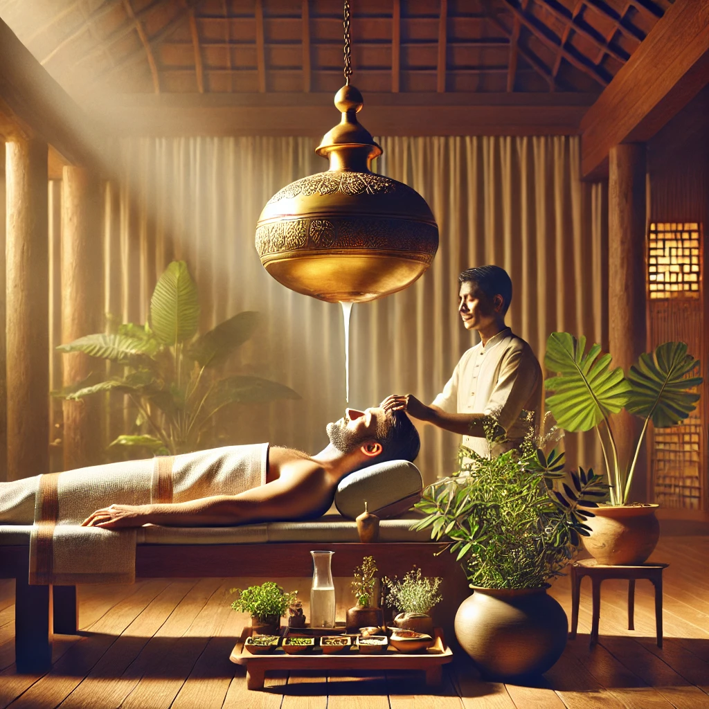 Popular Therapies-Takra Dhara therapy-Yogakshema Ayurveda Hospital, Kushalnagar-One-of-the-best-Trusted-Hospital-Karanatak